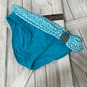 Jentzen- turquoise bikini bottom